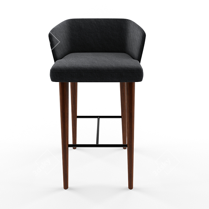 Stylish Stella Bar Stool 3D model image 2