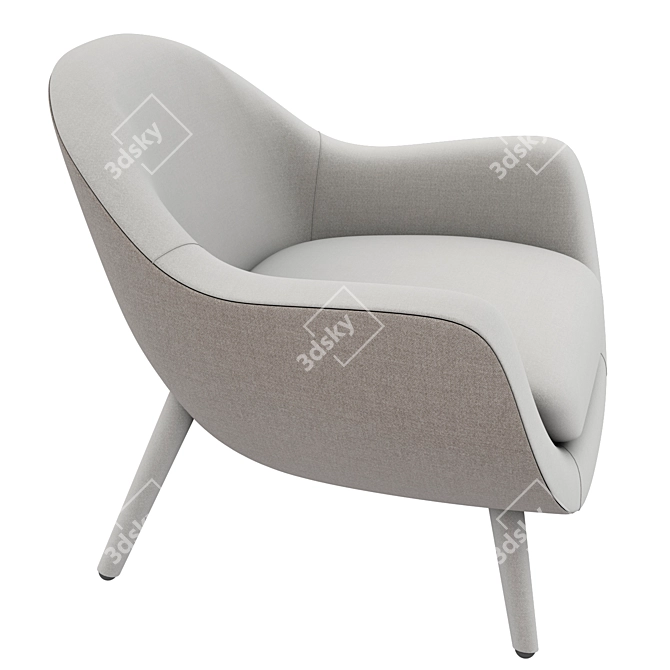 Elegant Queen: Poliform Armchair 3D model image 2