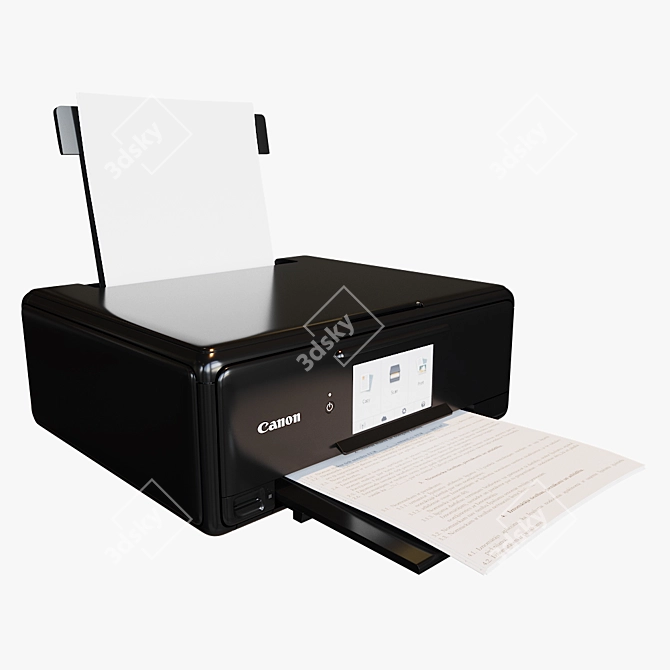 Sleek Canon TS8150 Printer 3D model image 1