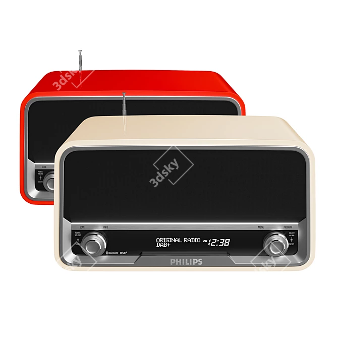  Philips Vintage Radio - Pure Sound and Classic Design 3D model image 1