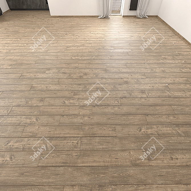 Impressive Smokey Oak Laminate 3D model image 1