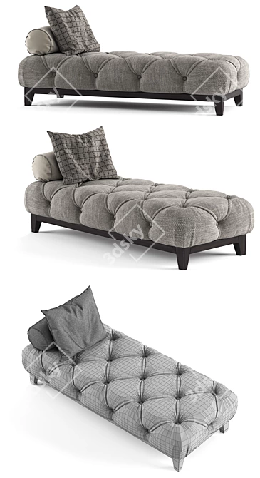 Giorgio Collection Masami: Modern Chaise Lounge 3D model image 3