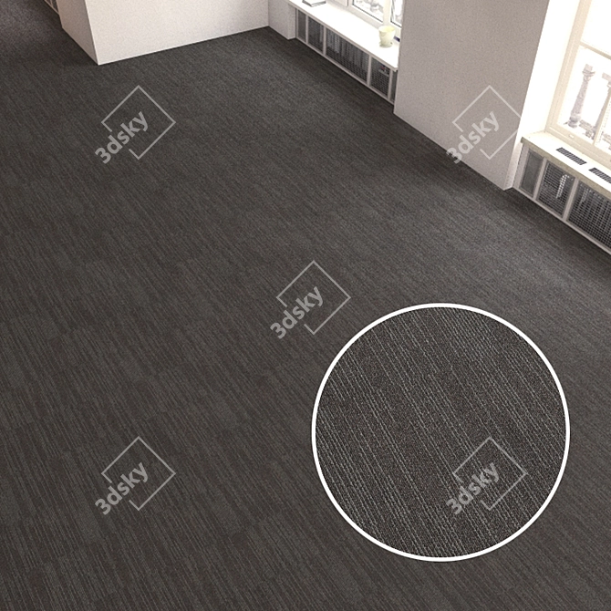 Soft-Blend Carpet Tiles 3D model image 1