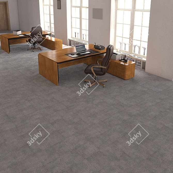 Soft-Step Carpet Tiles 50x50 | High-Res Seamless Texture 3D model image 3