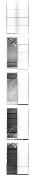 Ruby Cabinet Collection: Stylish Storage Solution 3D model image 2