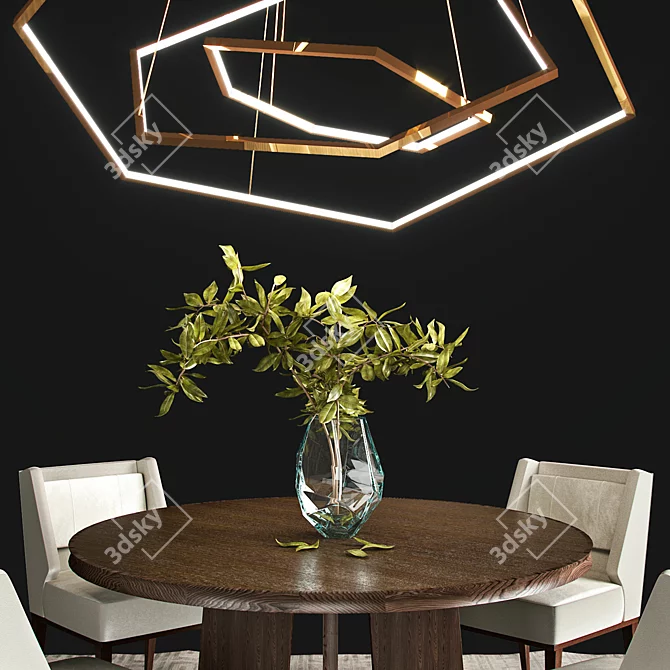 VESANTO: Sleek and Stylish Lighting Fixture 3D model image 2