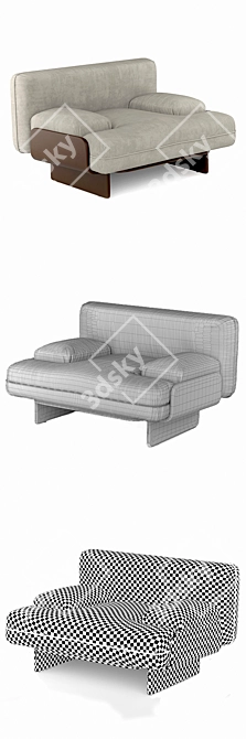 Bardot Collection: Designer Chair 3D model image 3