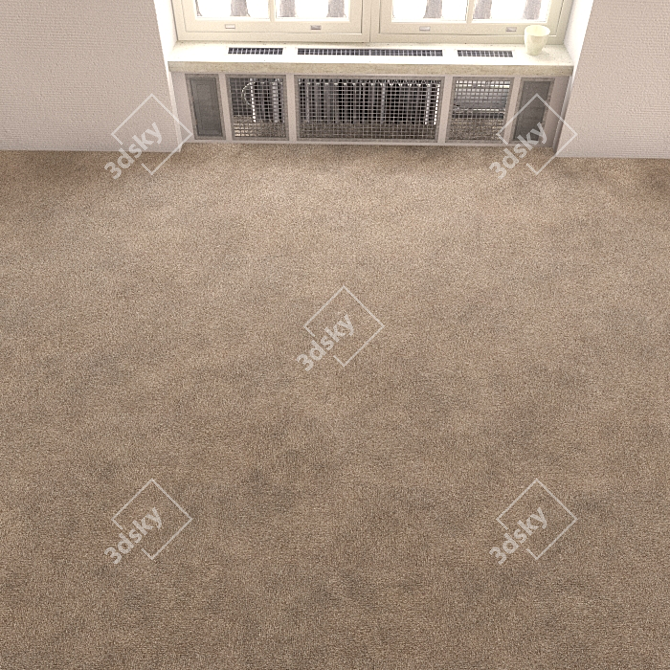 Title: Seamless Carpet Tile - High Resolution Texture Pack 3D model image 2
