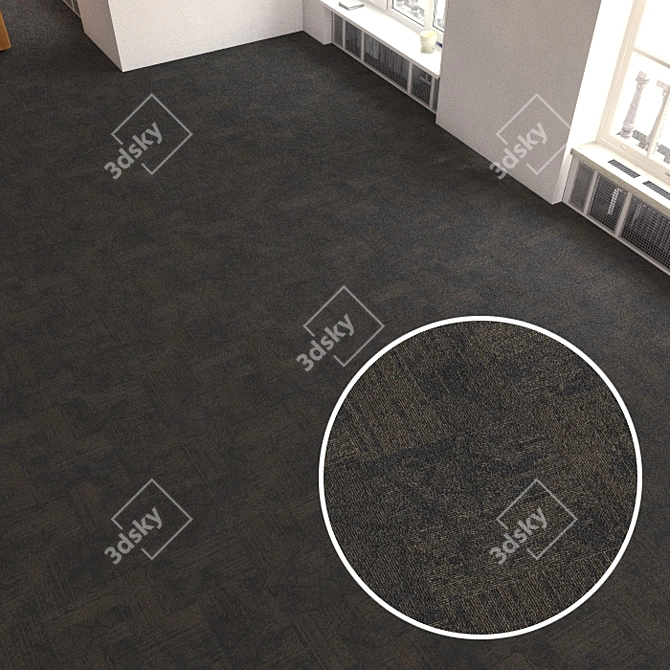 Title: Seamless Carpet Tiles - High-Resolution Texture 3D model image 1