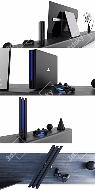 SONY Stand | Stable and Stylish Stand for Your Devices 3D model image 2