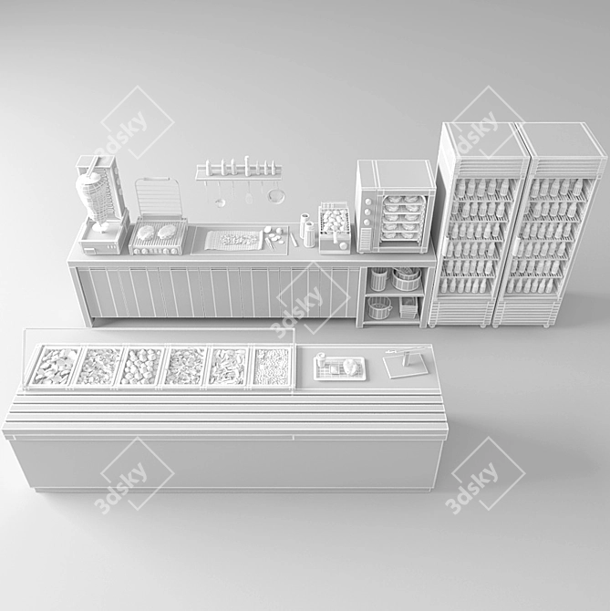 Cafe Essentials Bundle: 3ds max, Vray, FBX 3D model image 3