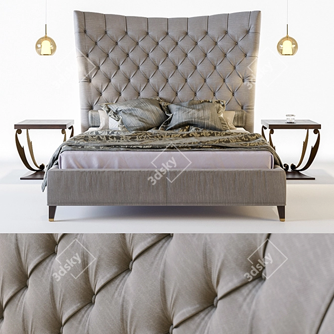 Luxury Tosca Sofa Bed - 210x247x182cm 3D model image 1