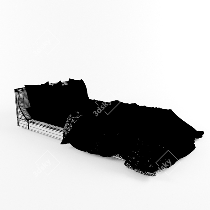 Italian Classic Bed 3D model image 3