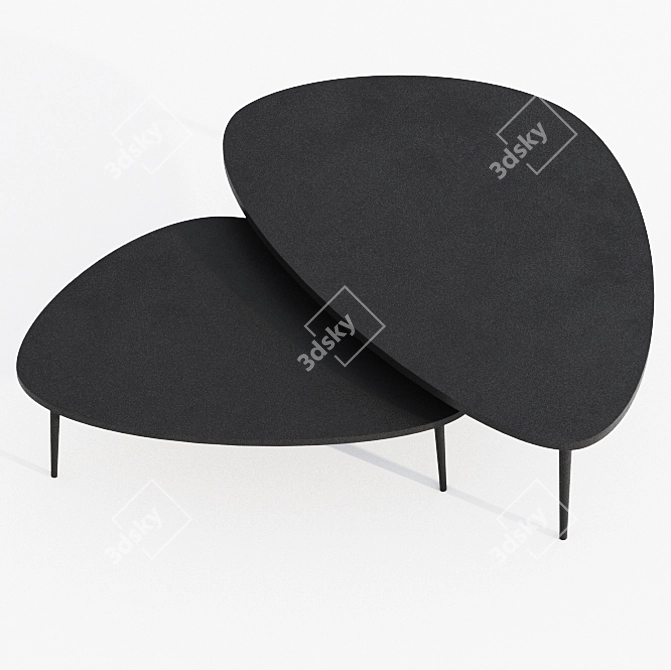 Sleek Soho CH1 Coffee Table 3D model image 2