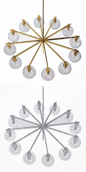 Hans-Agne Jakobsson Ceiling Lamp 3D model image 3