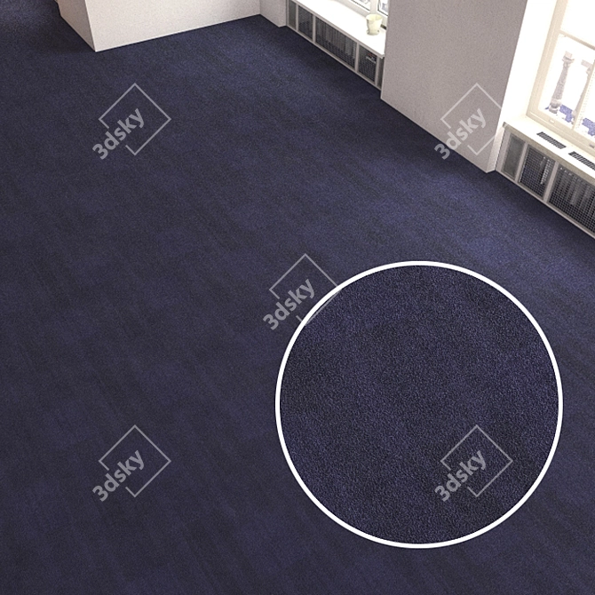 Seamless Carpet Tiles 3D model image 1