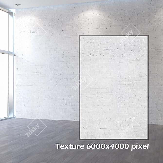Seamless Brick Texture: 4K Material 3D model image 2