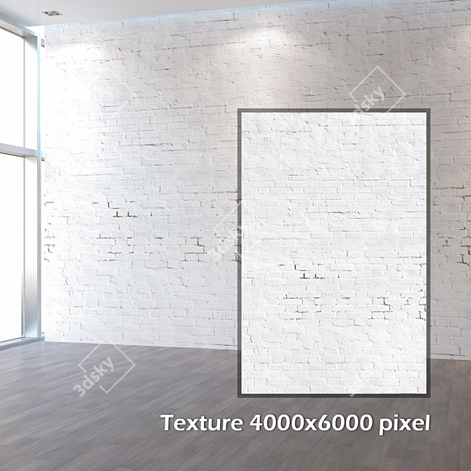 Seamless Brick Texture 4K 3D model image 2