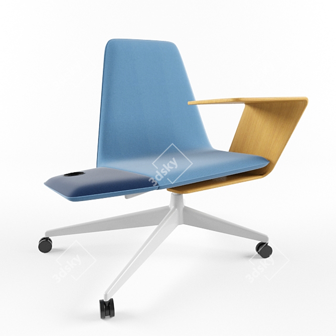 Collaborative Lounge Chair: Haworth Harbor 3D model image 1