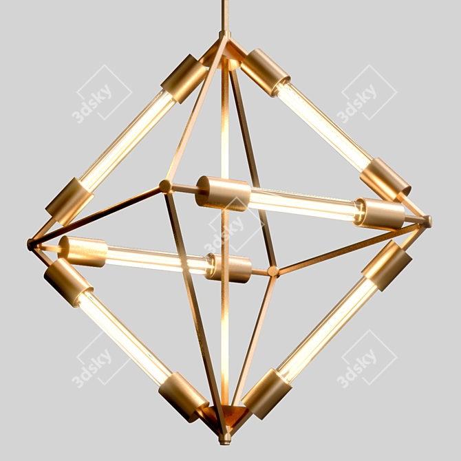 Modern Luxury Pendant Ceiling Light 3D model image 1