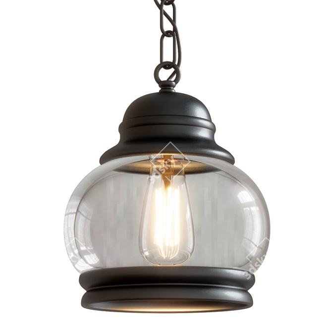 RH Loft Pendant Lights 3D model image 2