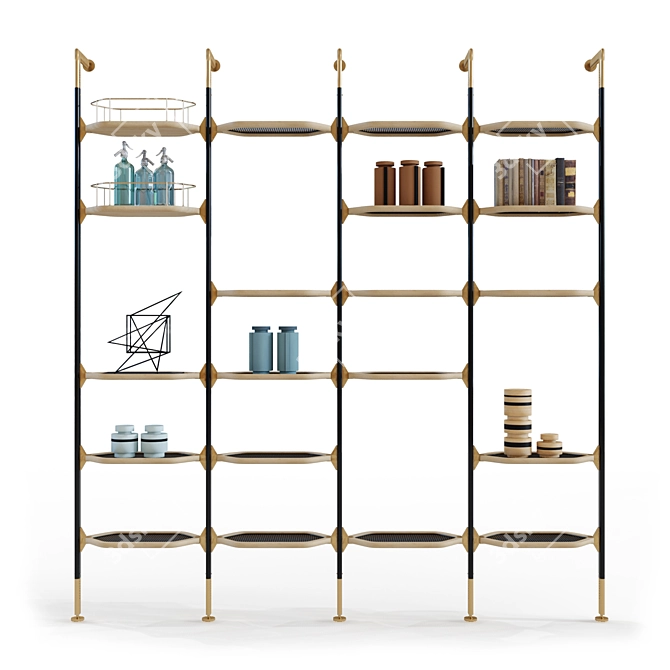 Modern Modular Bookshelf: Baxter LIBELLE 3D model image 1