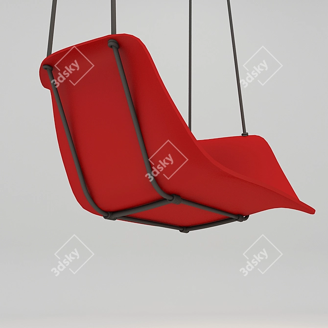 Modern Hanging Swing Chair 3D model image 3