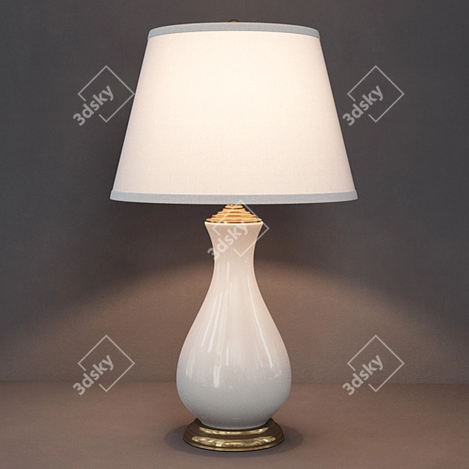 Elegant Lianna Table Lamp - GRAMERCY HOME 3D model image 1