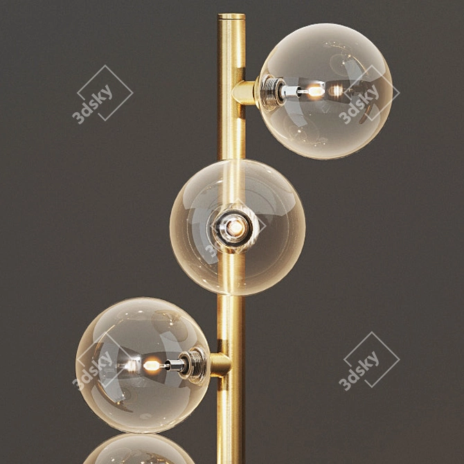 Elegant Fabienne Floor Lamp 3D model image 2