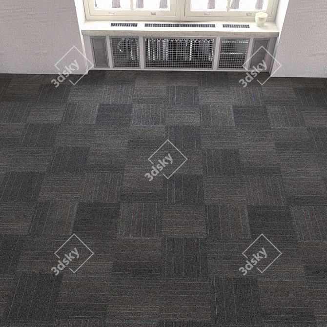 Interface Carpet Tiles: Seamless High-Resolution Texture Collection 3D model image 2