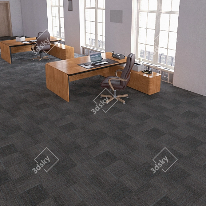 Interface Carpet Tiles: Seamless High-Resolution Texture Collection 3D model image 3