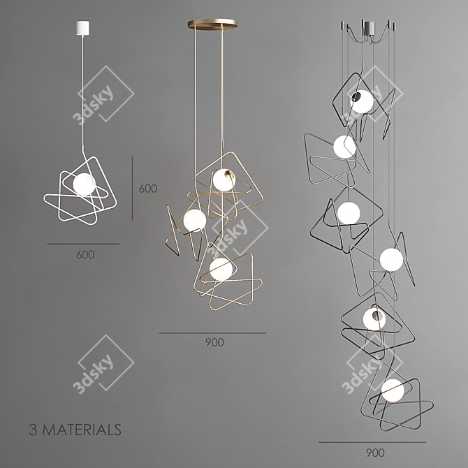 Gibas INCIUCIO Pendant Light 3D model image 2