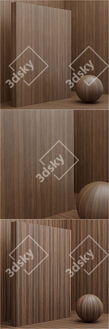 Seamless Wood/Veneer Material Set 3D model image 2