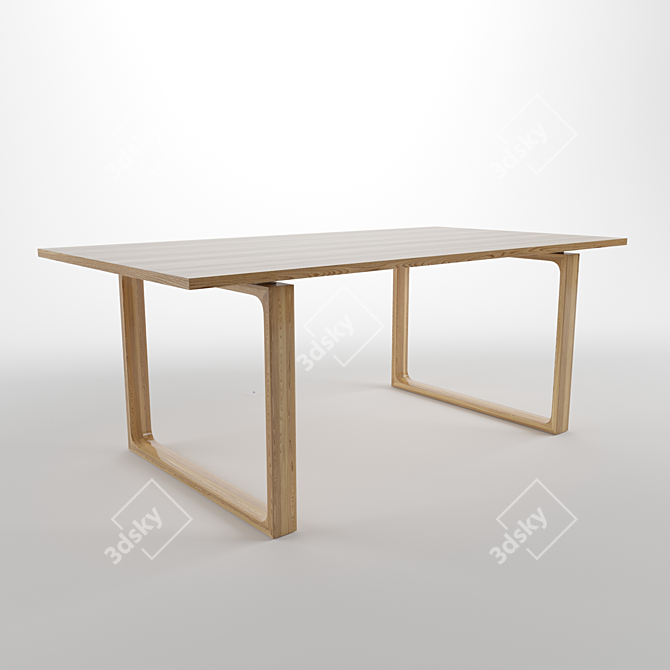 Elegant Essay Table: Unparalleled Design 3D model image 1