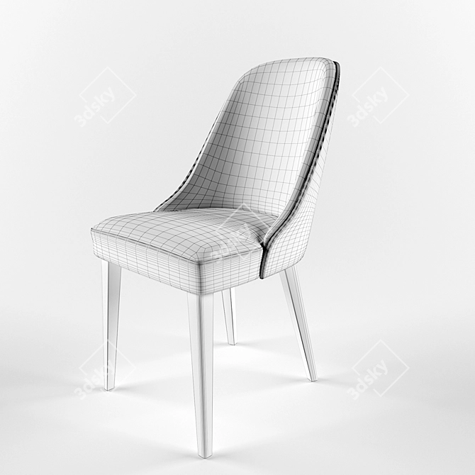 Elegant Liza Chair: Serbian Design 3D model image 3