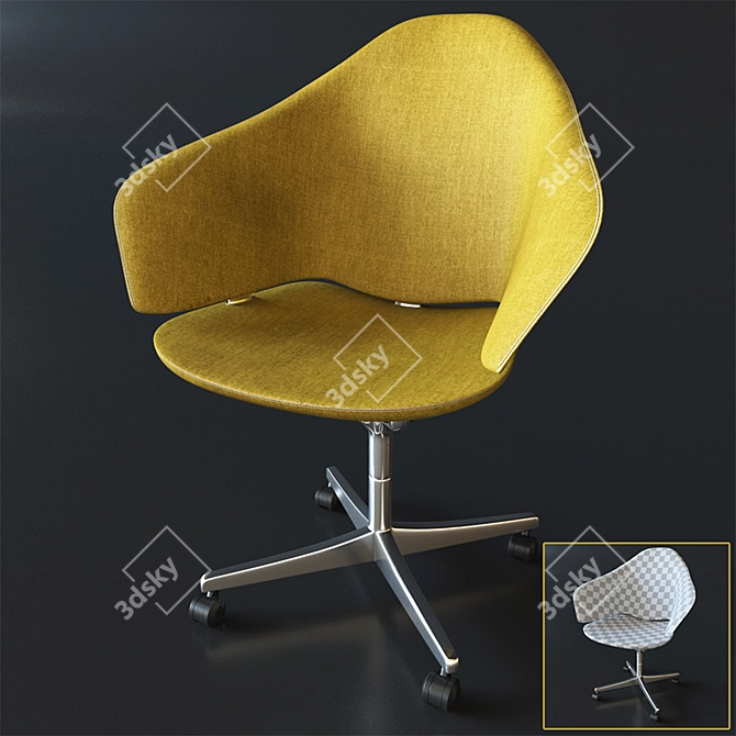 Functional Office Meeting Room Set 3D model image 3