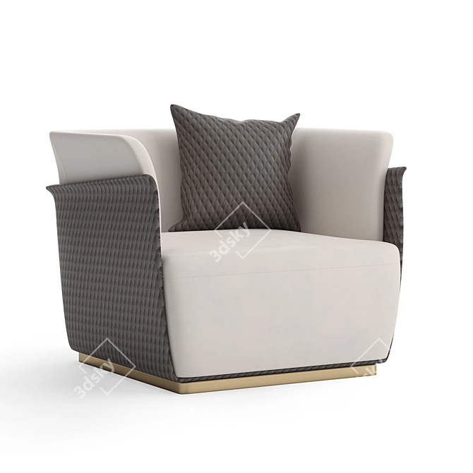 Elegant Capital Allure Chair 3D model image 1