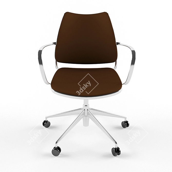 Title: ErgoGas Office Chair 3D model image 2