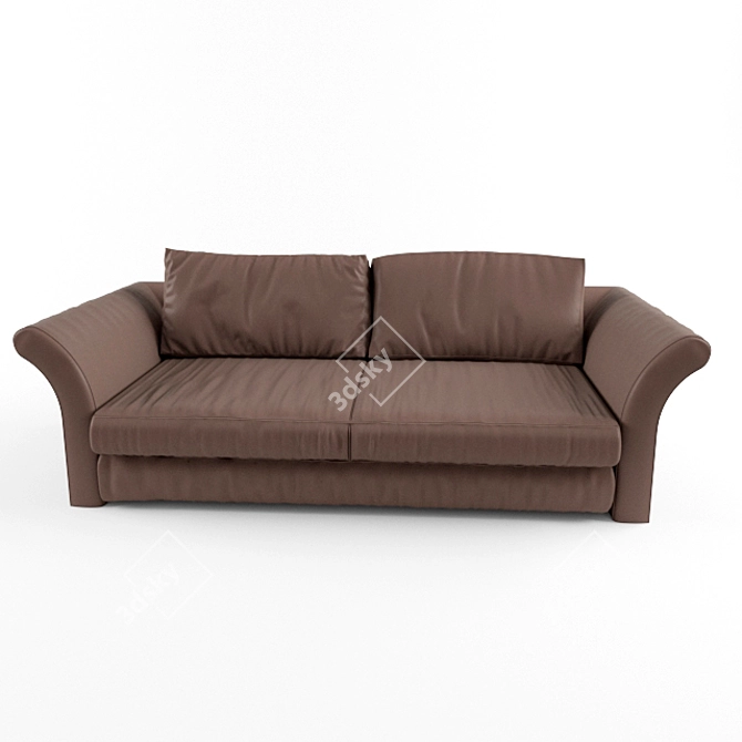 Vincent Leather Sofa 3D model image 2