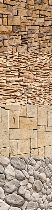 Stunning Stone Wall Set 9! 3D model image 2