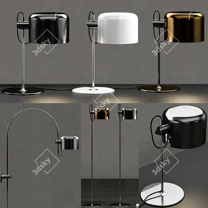 Elegant Oluce Coupe Lamp Collection 3D model image 1