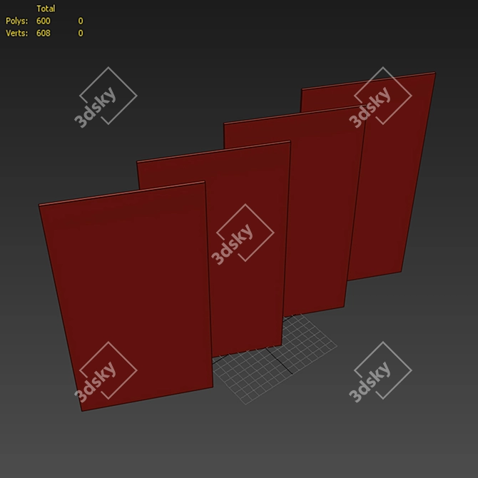 Elegant Stone Slab Set 112 3D model image 2