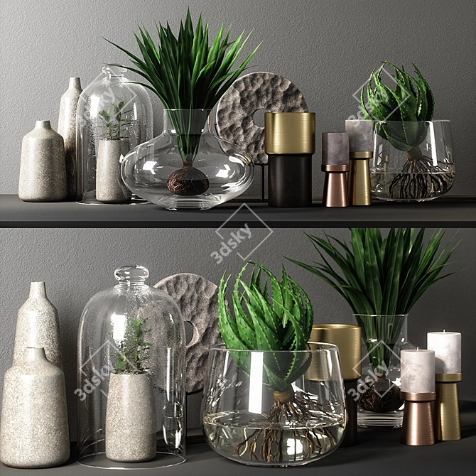 Elegant Decor Set: V-Ray, Corona, Fstorm | 3ds Max, OBJ | 2009 Version 3D model image 1