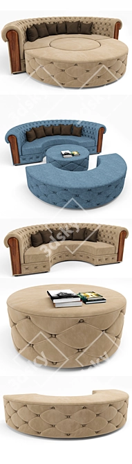 Product Title: Innovative Sofa Bed Combo 3D model image 2
