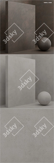 Seamless Coating Plaster Set 3D model image 2