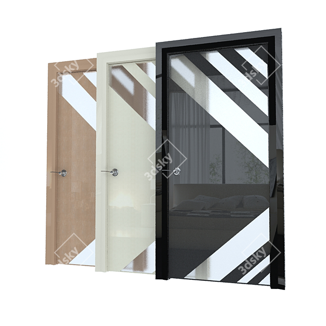 Modern Style Interior Door 3D model image 1