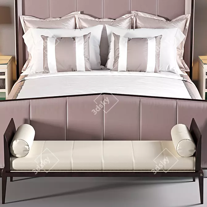 2012 Version Bed - Stunning Design 3D model image 2