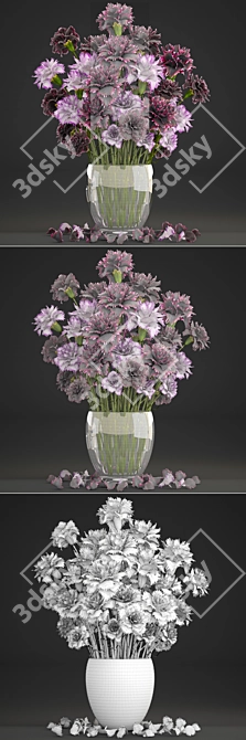Springtime Blooms: Carnation Collection 3D model image 3