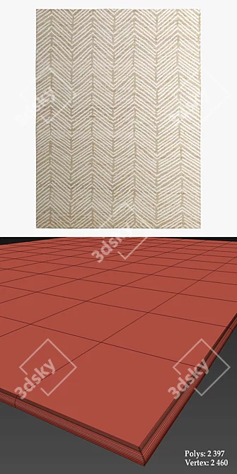 Restoration Hardware Rugs 87: Premium Quality for Your Home 3D model image 3