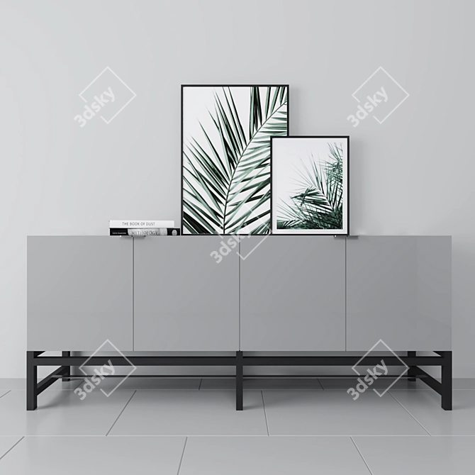 Sleek and Stylish Minotti Harvey Sideboard 3D model image 1